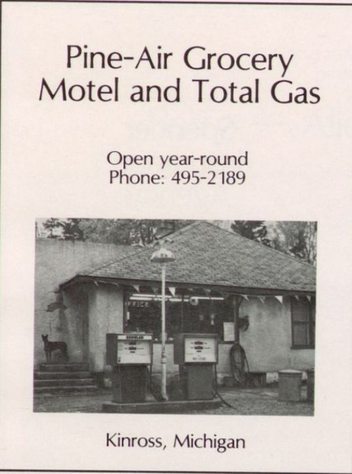 Pine-Air Grocery and Total Gas (Pine-Air Motel) - 1980 Rudyard High Yearbook Ad